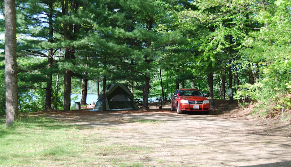 Tent Camping at Sylvan Lake Beach Park
